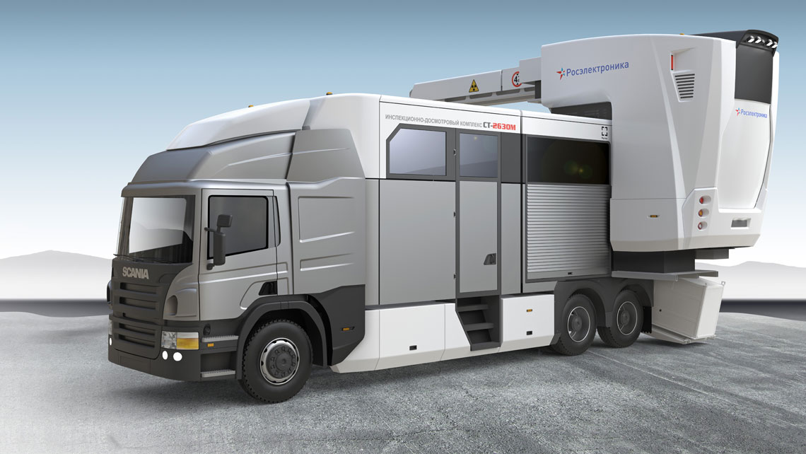 Scantronic - Sistema di ispezione mobile a raggi-x ST-2630M sicurezza scania truck MIS