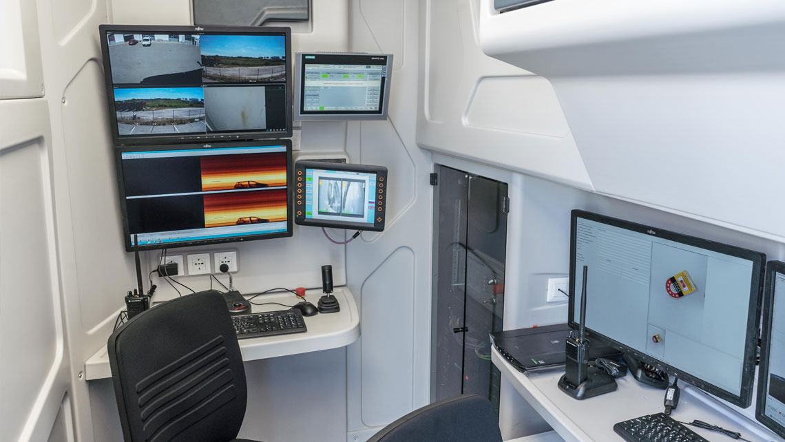 Scantronic - Sistema di ispezione mobile a raggi-x ST-2630M sicurezza scania truck MIS
