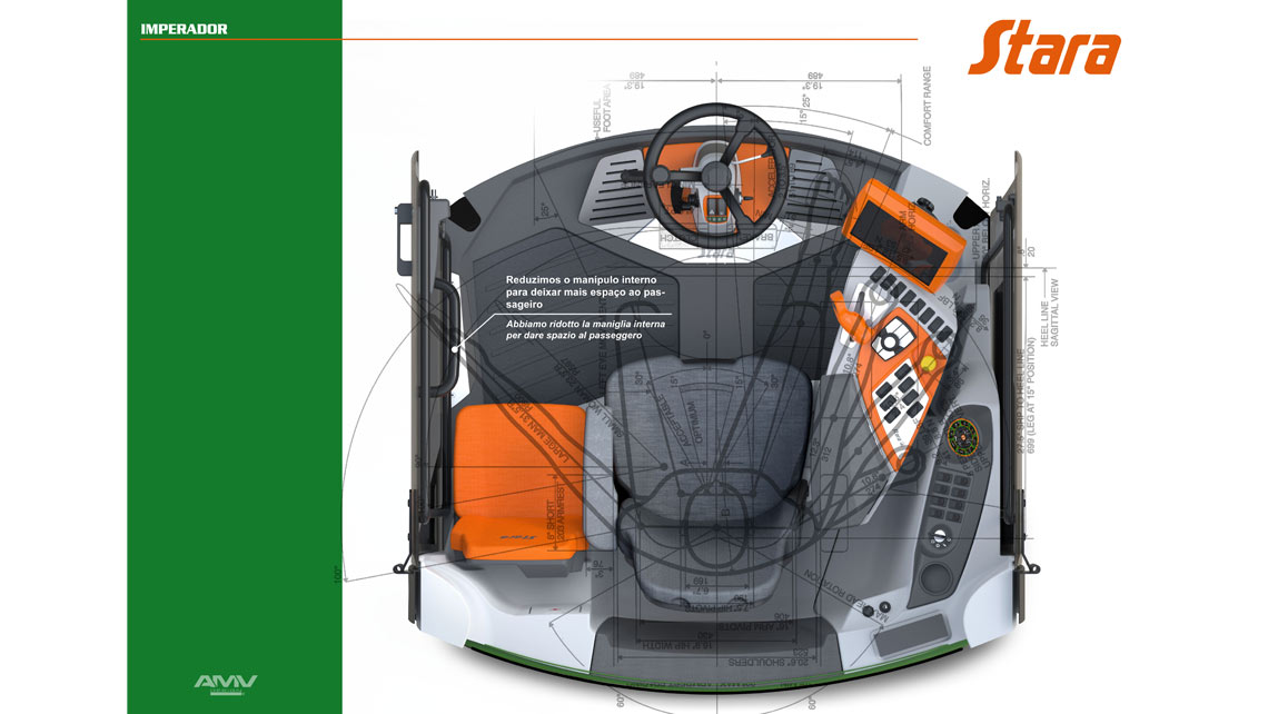 AMV Design - Stara Imperador cabina per macchina agricola