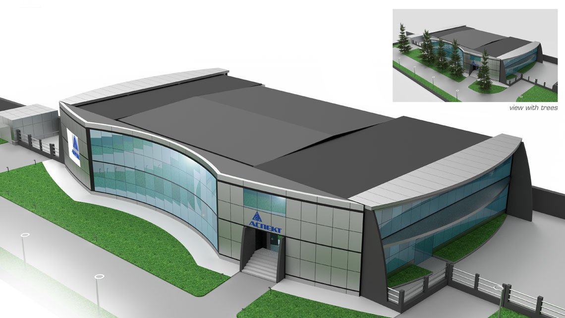 ASPECT Dubna building exteriors