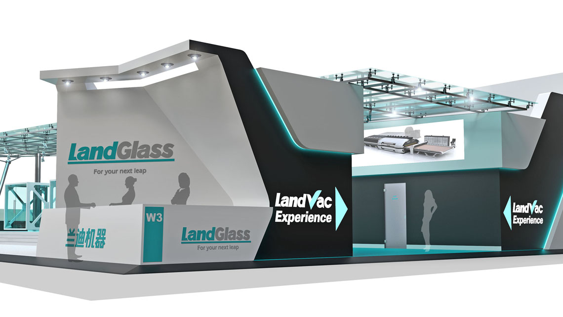 AMV Design allestimento stand espositivo Landglass Chinaglass 2016