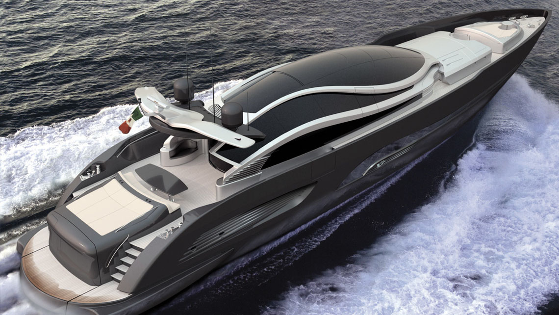 AMV Design Yacht concept of Super Yacht 125'