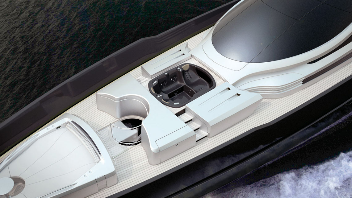 AMV Design Yacht concept of Super Yacht 125'