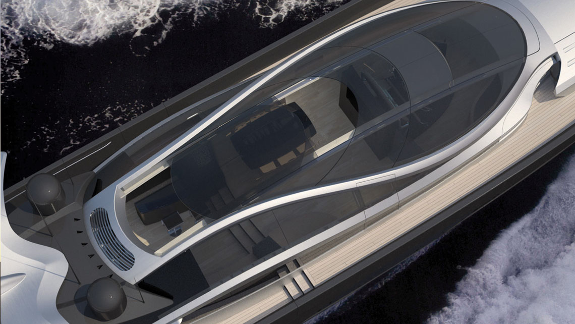 AMV Design Yacht concept of Super Yacht 125'