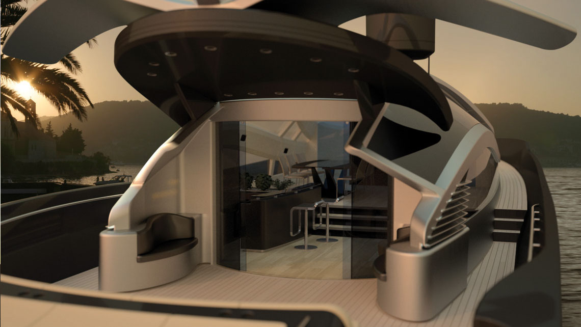 AMV Design Yacht concept of Super Yacht 125'