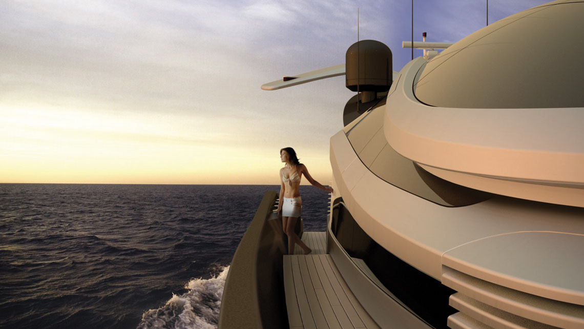 AMV Design Yacht concept of Super Yacht 125'