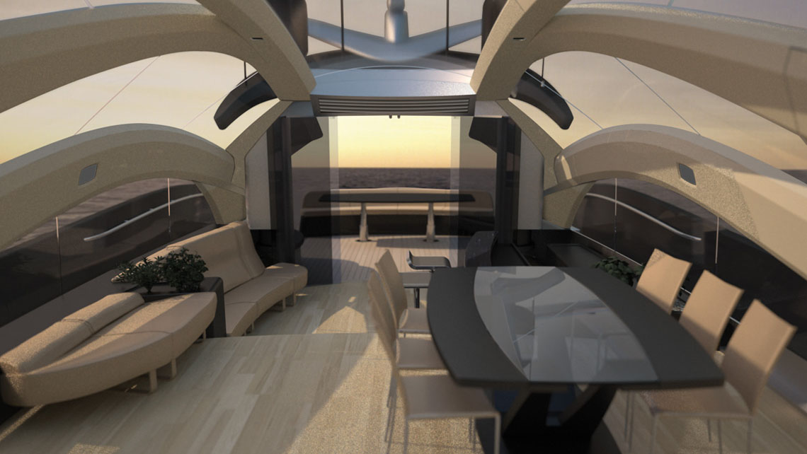 AMV Design Yacht concept of Super Yacht 125'