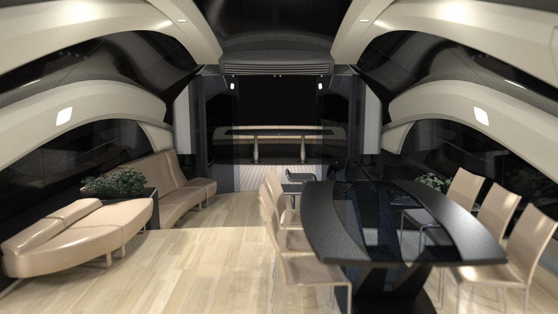 AMV Design Yacht concept of Super Yacht 125'