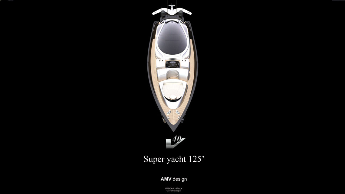 AMV Design Yacht concept of Super Yacht 125'