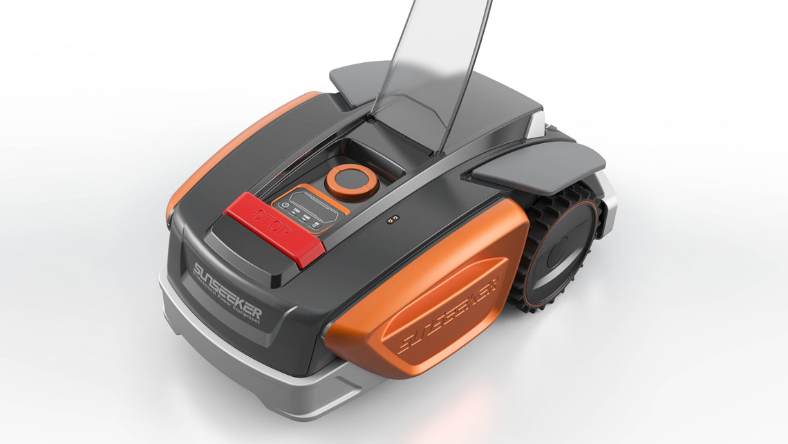 AMV Design, Sunseeker, rasaerba robot, robot lawn mower, robotic lawn mower, automatic mower, lawn mowing robots, Automatic lawnmower